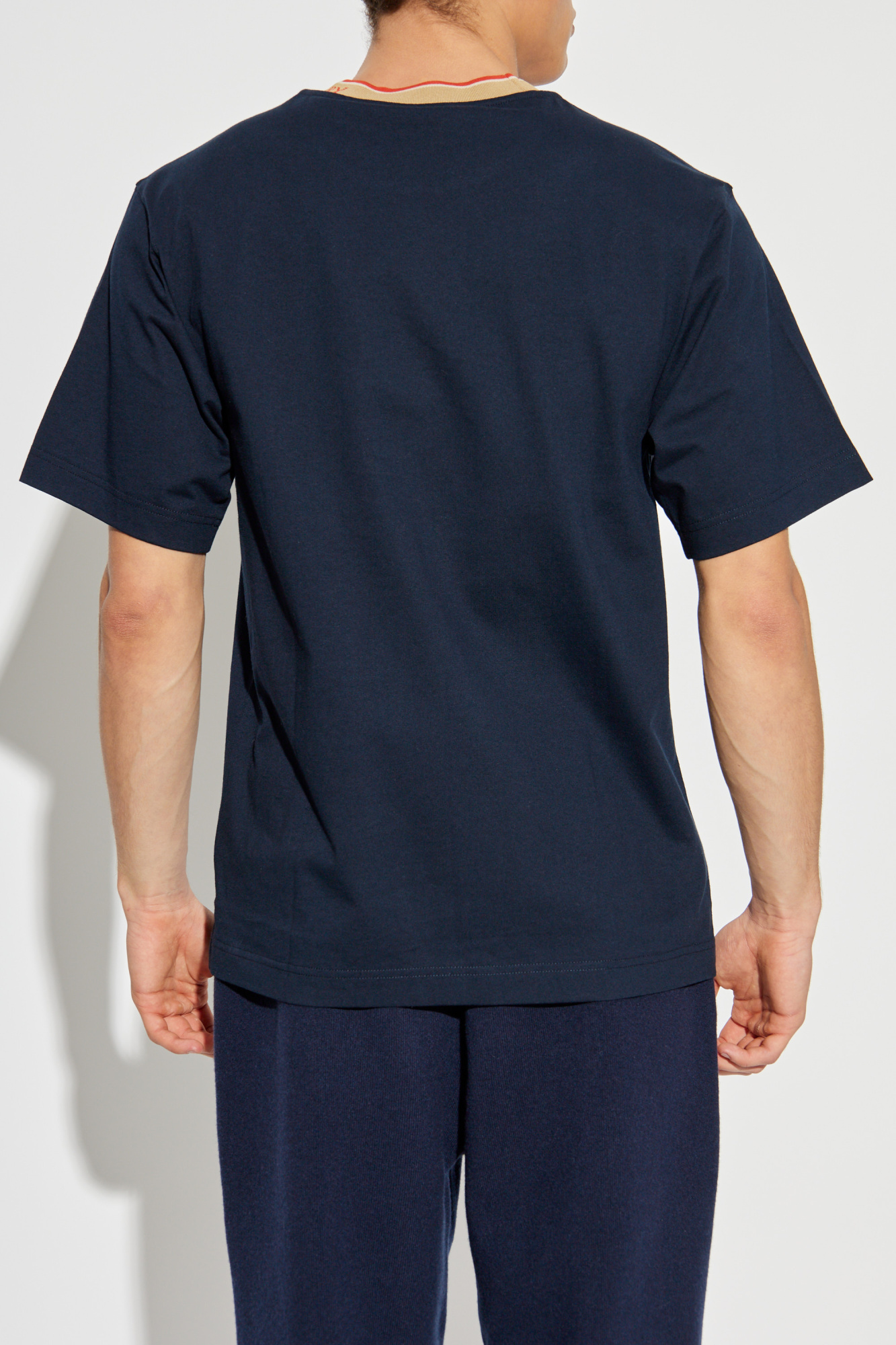 Navy blue T-shirt with logo Burberry - Vitkac Canada